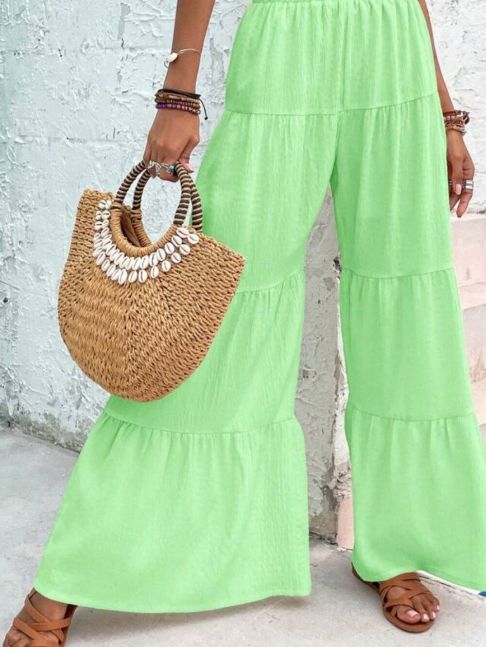 Boho Ruffle Tiered Pants